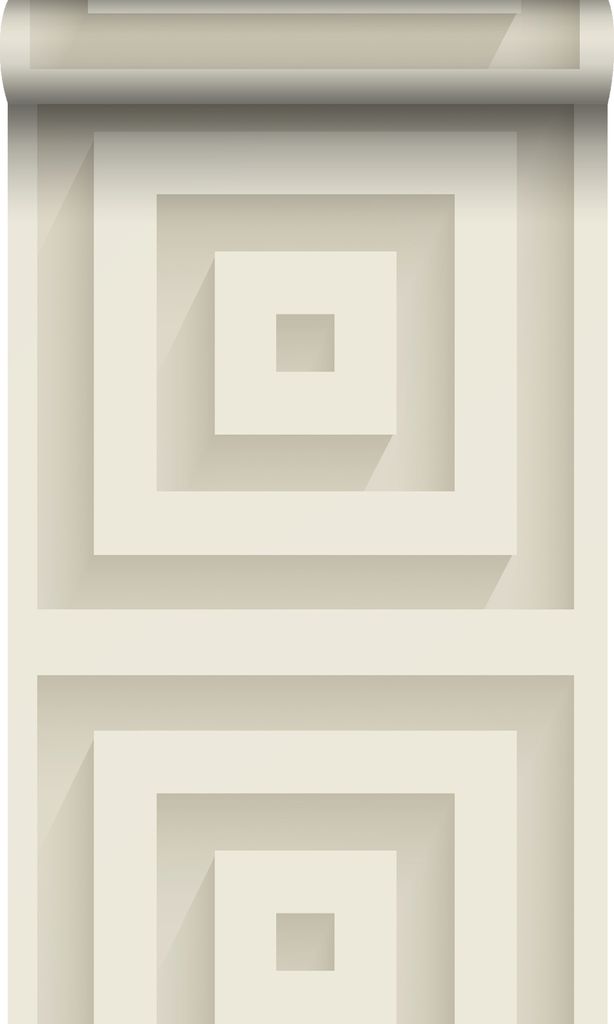 Origin Wallcoverings Tapete 3D-Quadrate Weiß 50 x 900 cm Produktbild 