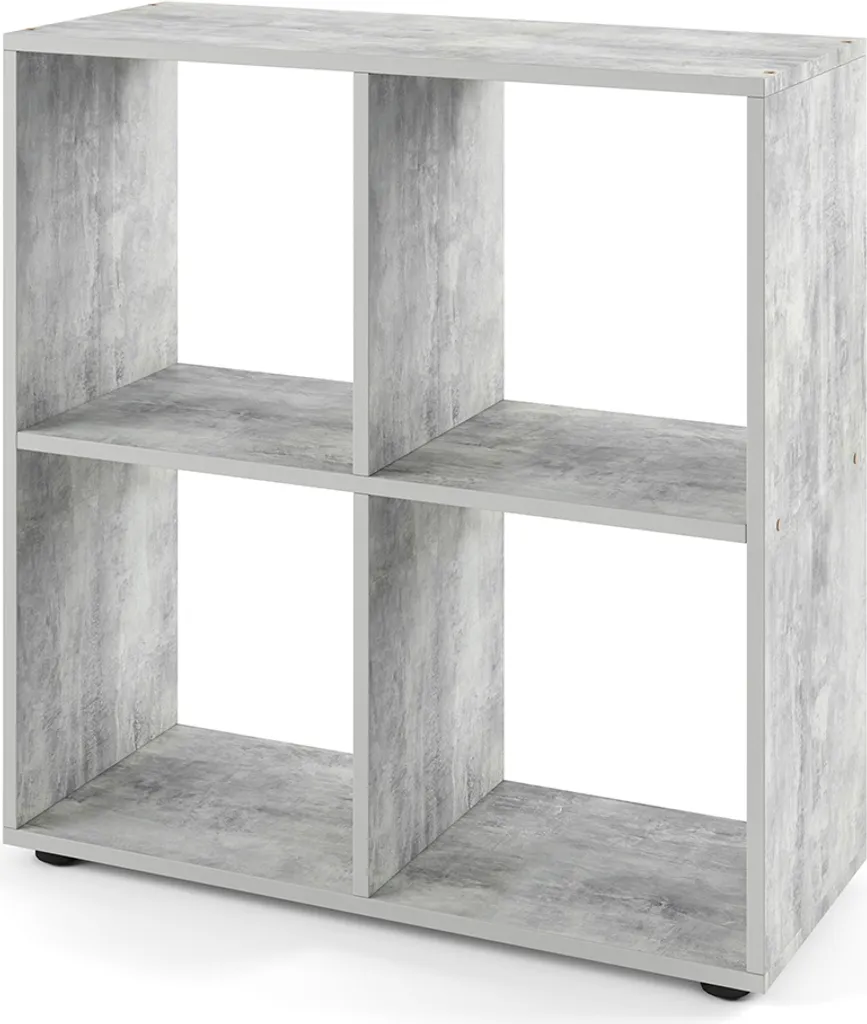 Vicco Tetra Béton 23953 : Meuble de Rangement Cube 72,6 x 72 cm Moderne