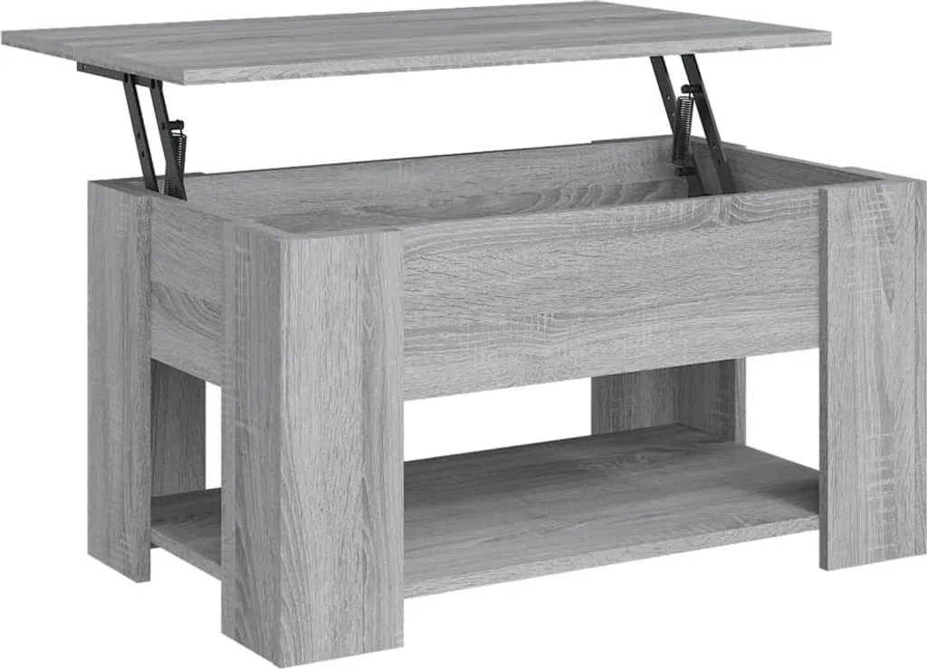 Tavolino Grigio Sonoma vidaXL - Arredo Salotto Pratico 79x49x41cm - 1