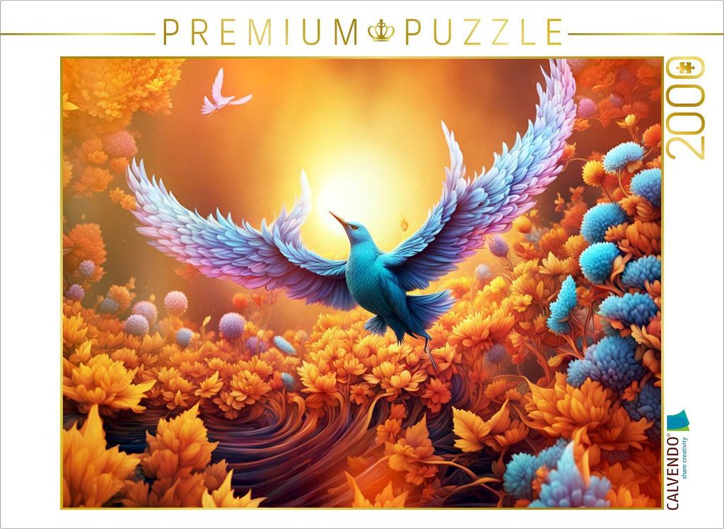 CALVENDO Puzzle Ein Motiv aus dem Kalender Vier Jahreszeiten Fraktale | 2000 Teile Lege-Größe 90x67cm Foto-Puzzle für glückliche Stunden
