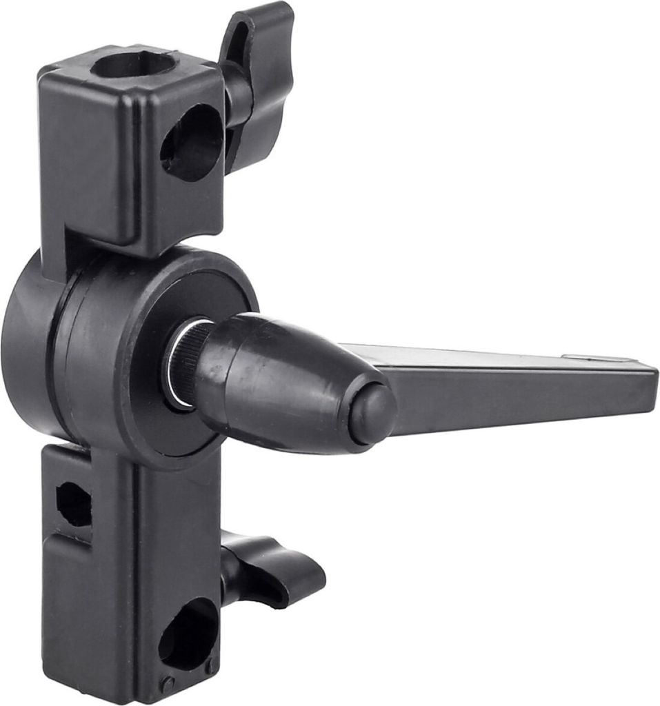 Multi-Neiger für Lampenstative Softboxen Reflexschirme mit 3-Wege-Spigot und Schirmhalter GP-25