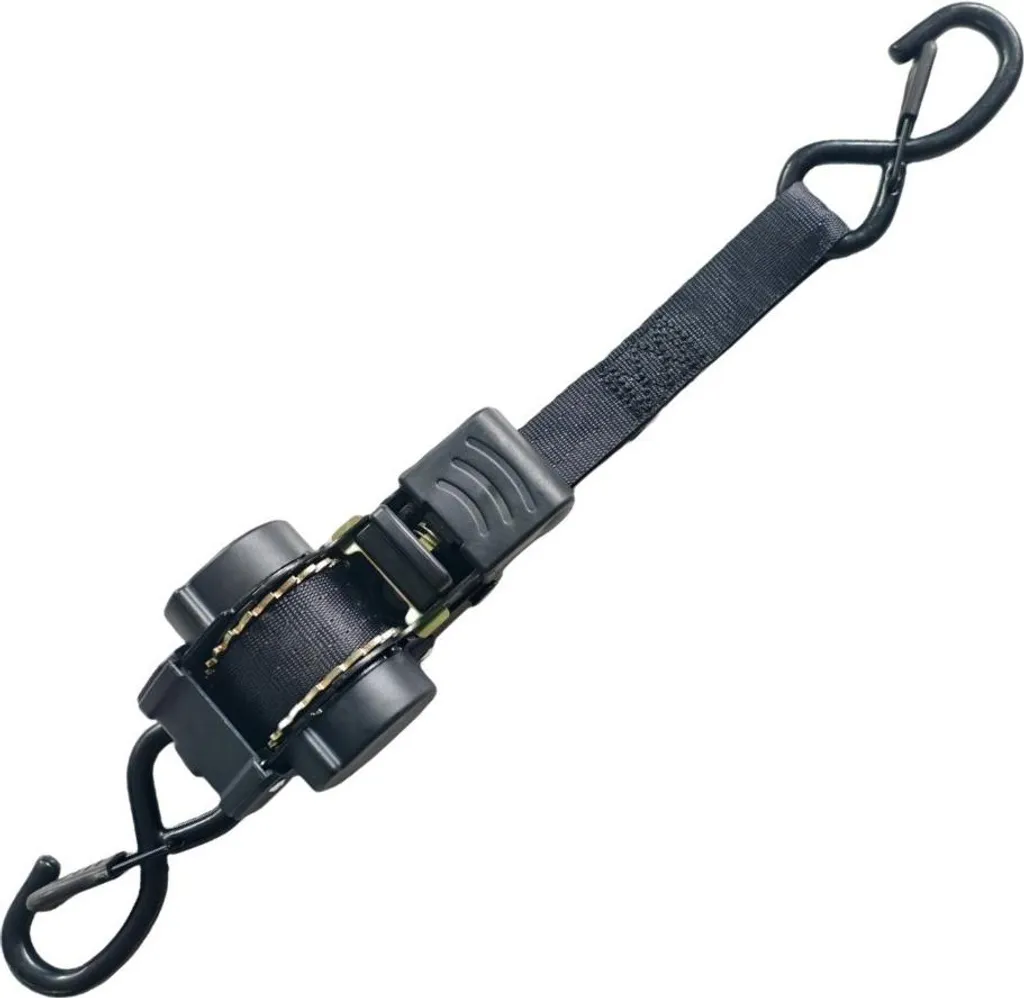 INF Sangle de Serrage Automatique avec Verrou de Sécurité - 1,8m Noir