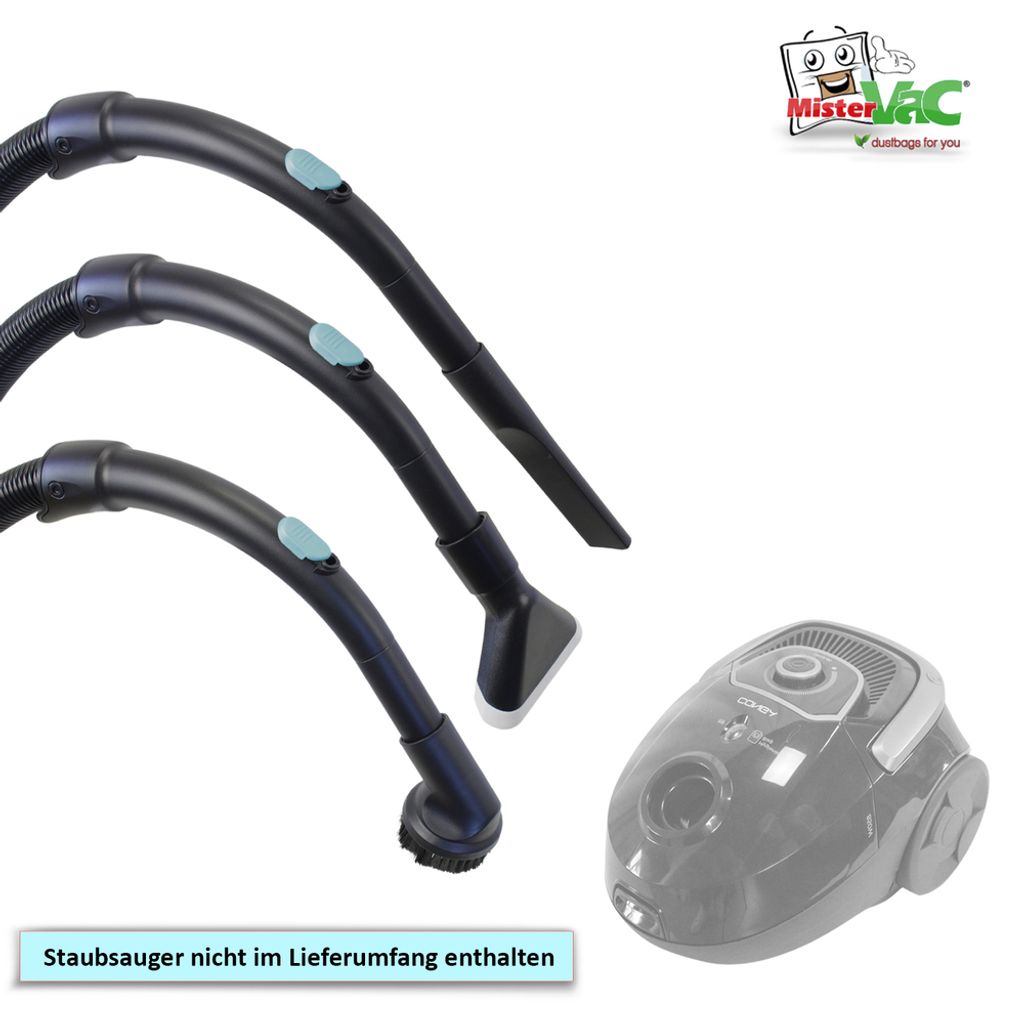MisterVac Staubsaugerdüse Düsenset kompatibel mit Cecotec Conga Powerbag 2500 Compact Plus,08576