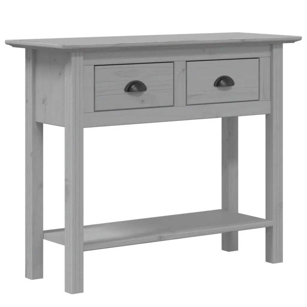 SYFAX™ Consolle BODO in Legno di Pino Grigio - Mobili Ingresso 91cm