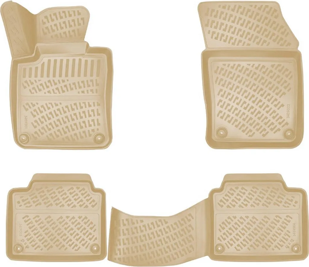 Set Tappetini Volvo S90 Beige TPE 4 Pezzi: Eleganza Executive 2016-2025