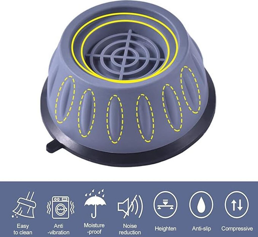 Schwingungsdämpfer Waschmaschine, 4 Stück Universal Produktbild 4