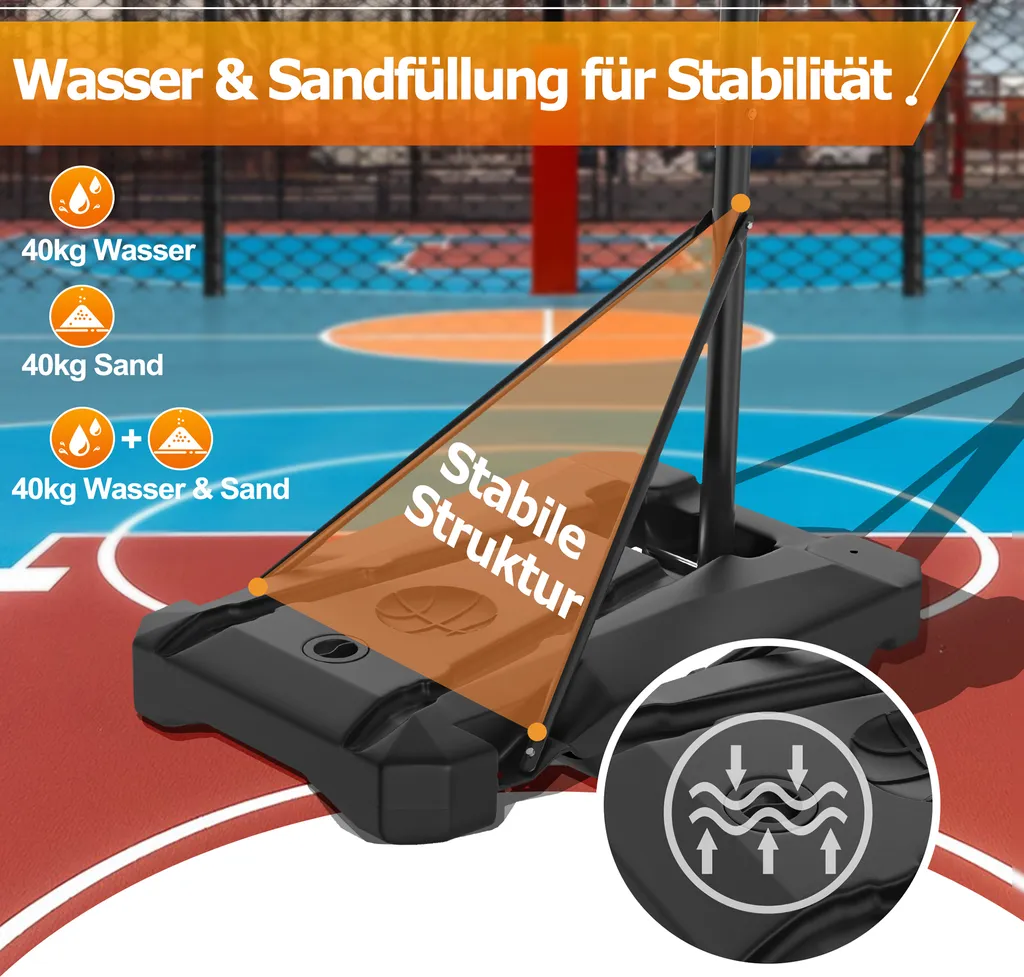 Panier de Basket Réglable : La Solution Mobile pour Jouer Partout Facilement - 7