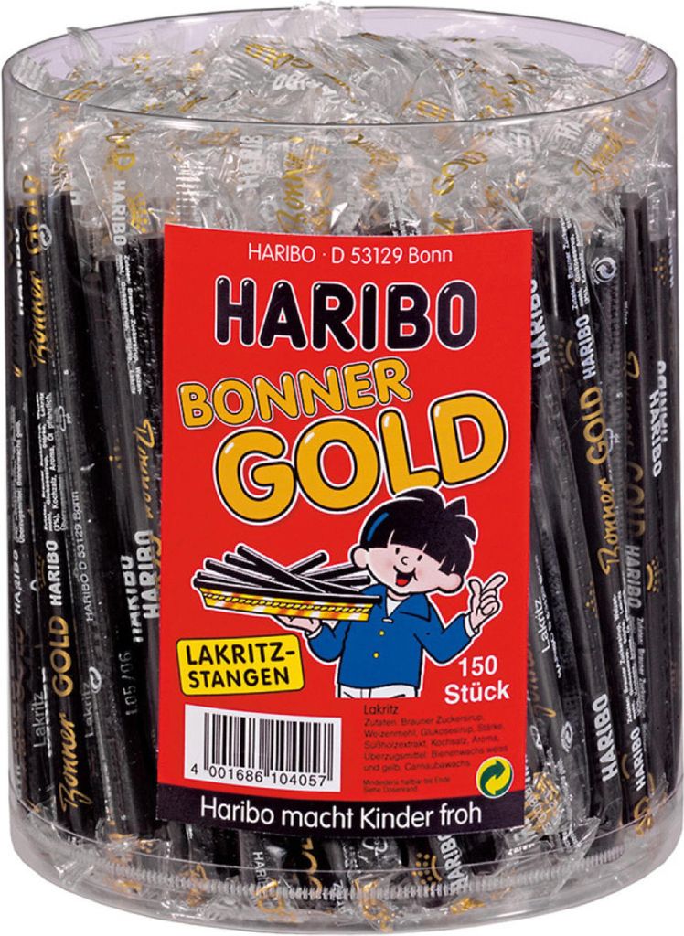 HARIBO Bonner Gold lukrecja 150 sztuk Zdjęcie produktu 