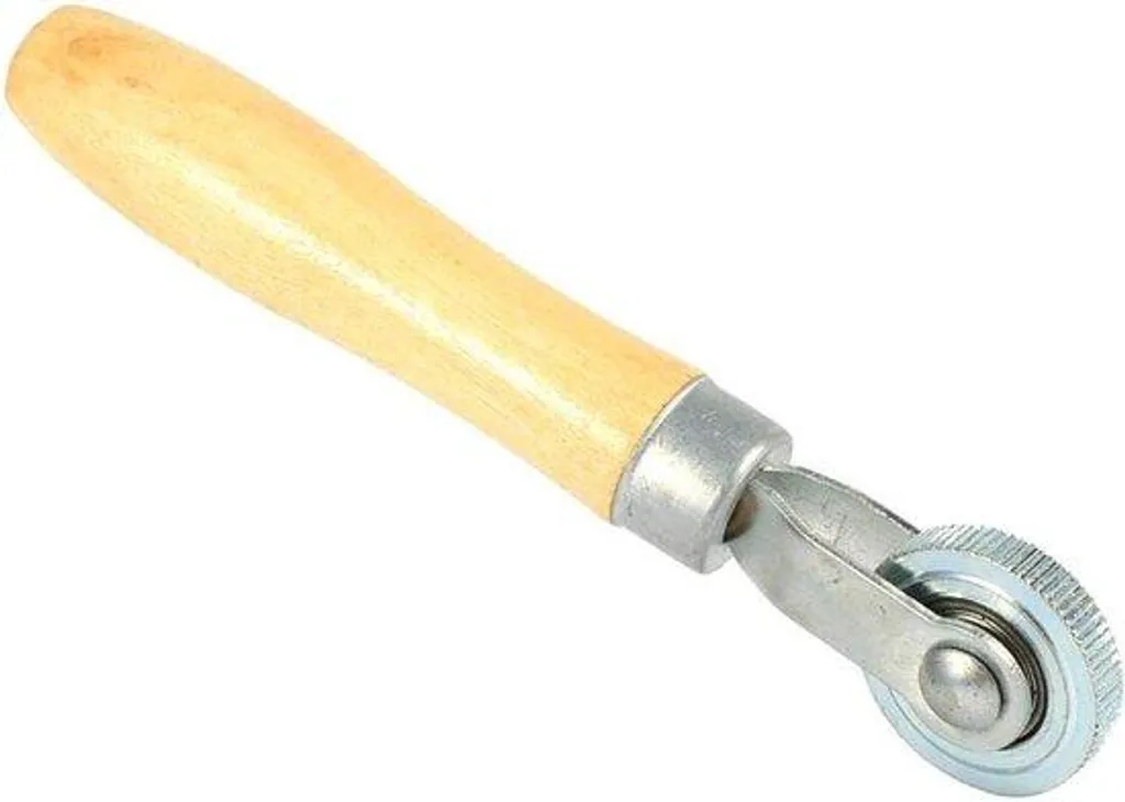 Pistolet à rustine professionnel jaune vif avec manche bois antidérapant