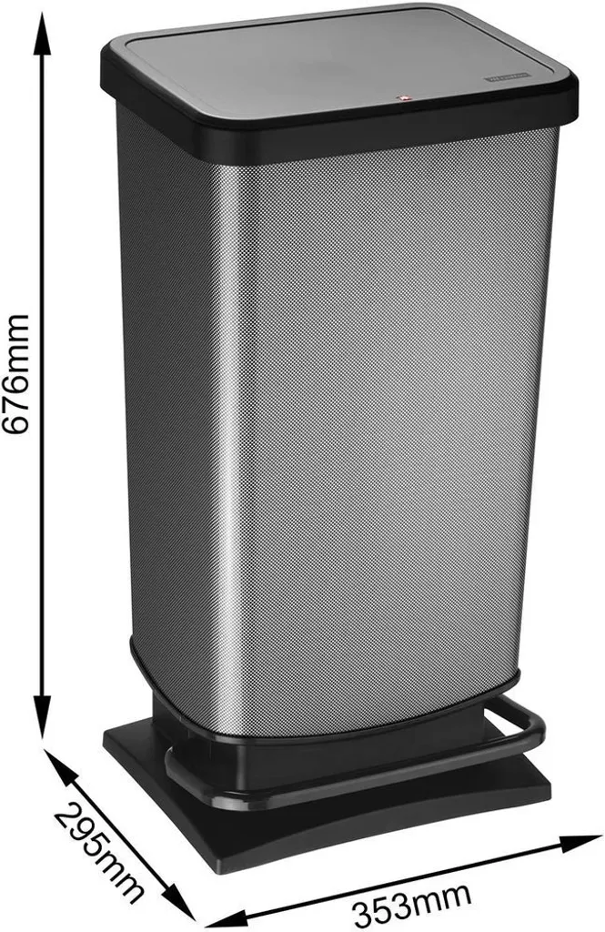 Grande Poubelle de Cuisine 40 Litres Rotho Paso - Idéale Familles - 2