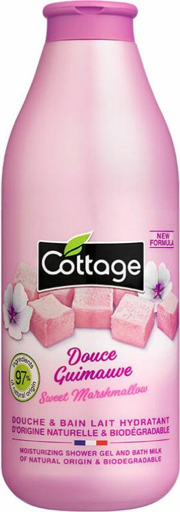 COTTAGE Douche & Bain Lait Hydratant Sweet Marschmallow Produktbild 