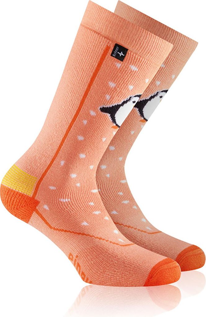 ROHNER Pinguin Kinder Skisocken pink 27-30