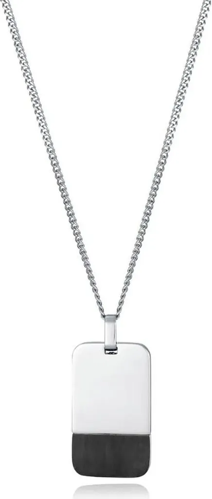 Collier avec Pendentif pour Homme Viceroy en Acier Gris Anthracite
