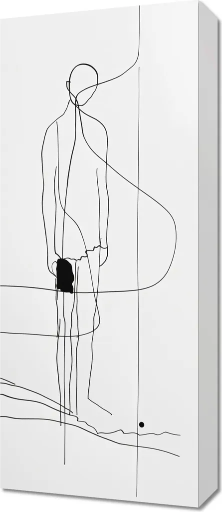 Déco Murale Randonnée solitaire 30x70 cm pour habiller un mur vide