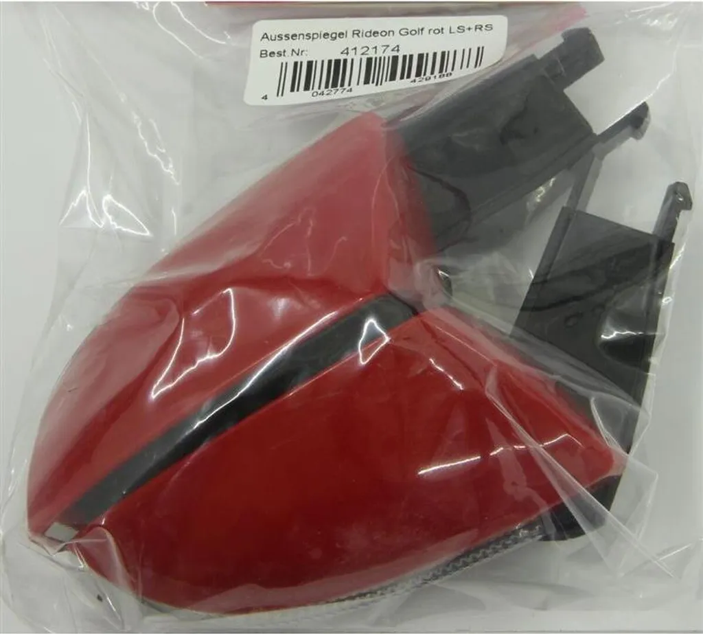 Rétroviseurs Jamara pour Voiture de Golf Électrique - Rouge Gauche Droite