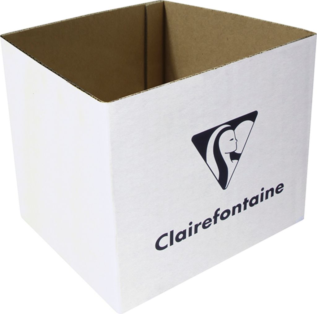 Clairefontaine Kartondisplay 20 Geschenkpapierrollen 5x0,35m, leer Weiß 200608C