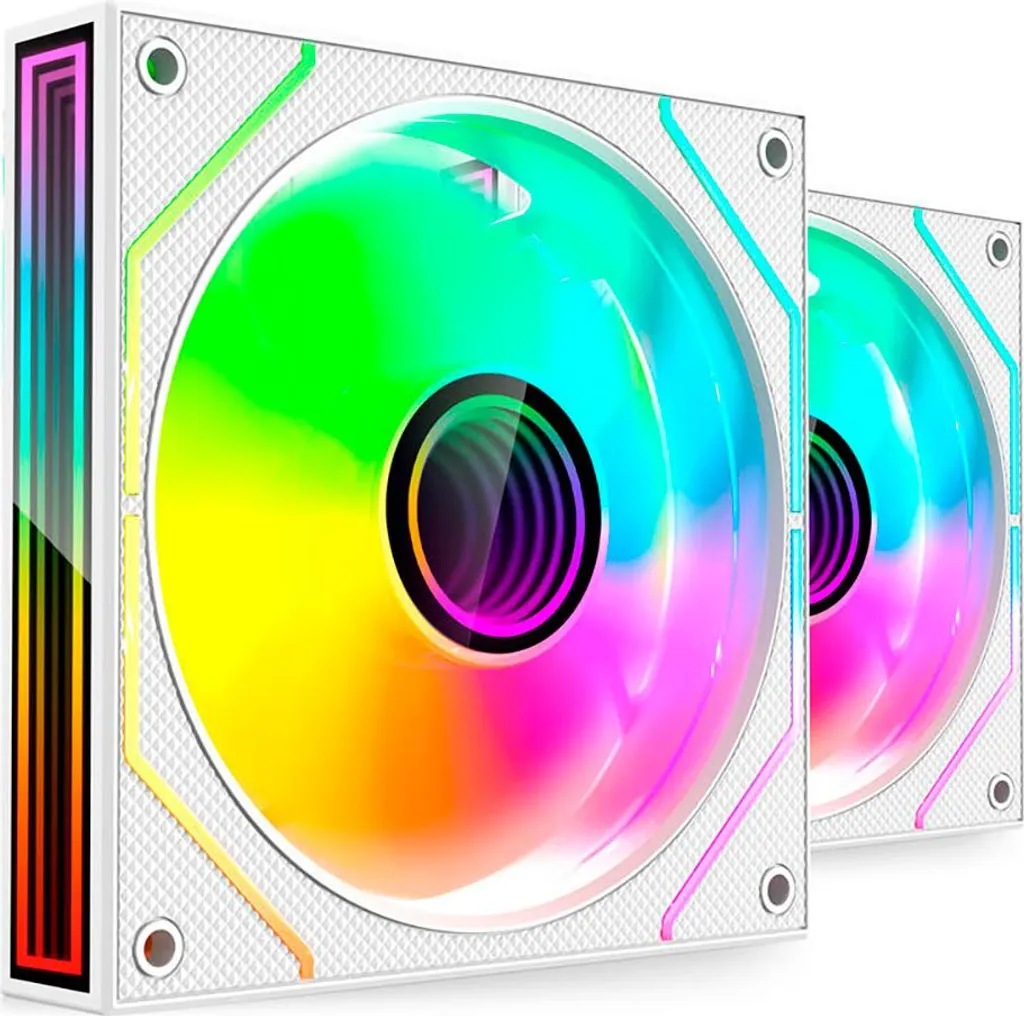 Mars Gaming MF3DPROX2W: Ventola PC 12cm Bianca con LED Blu Ultra Silenziosa