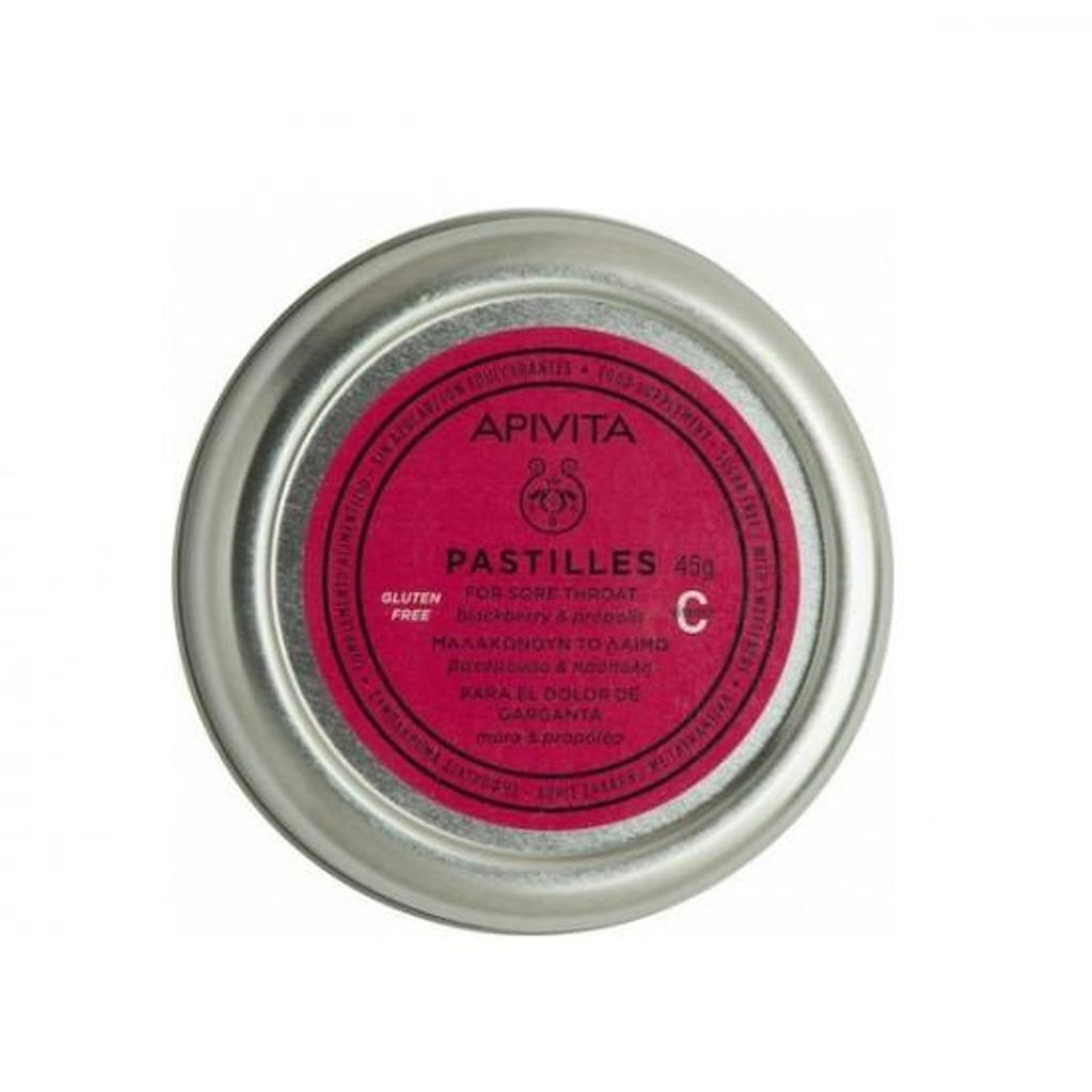 APIVITA Pastilky na bolesť hrdla s ostružinou a propolisom Obrázok produktu 