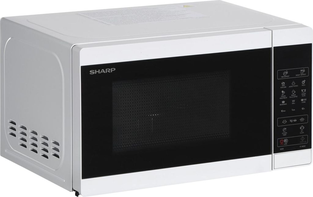 Sharp YC-MG02E-W, Na pracovnú dosku, 20 L, 800 W, Vstavaný Obrázok produktu 