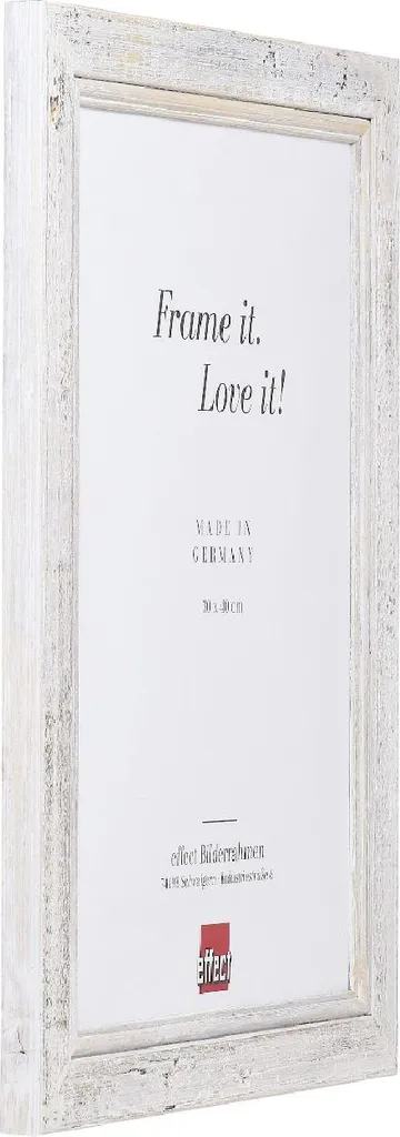 Cornice Professionale 15x20 Legno Massiccio Bianco Vetro Antiriflesso - 2