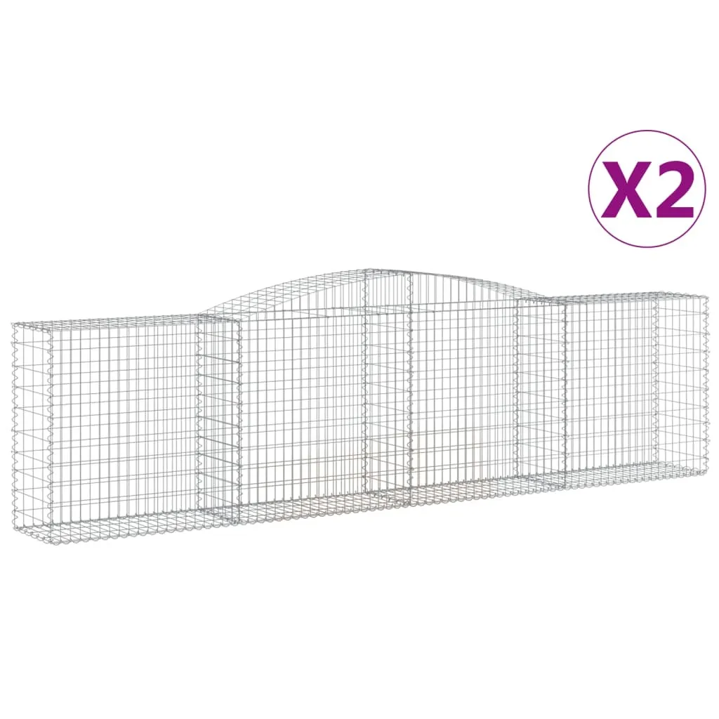 Clôture gabion pour délimitation de jardin et muret paysager 400cm