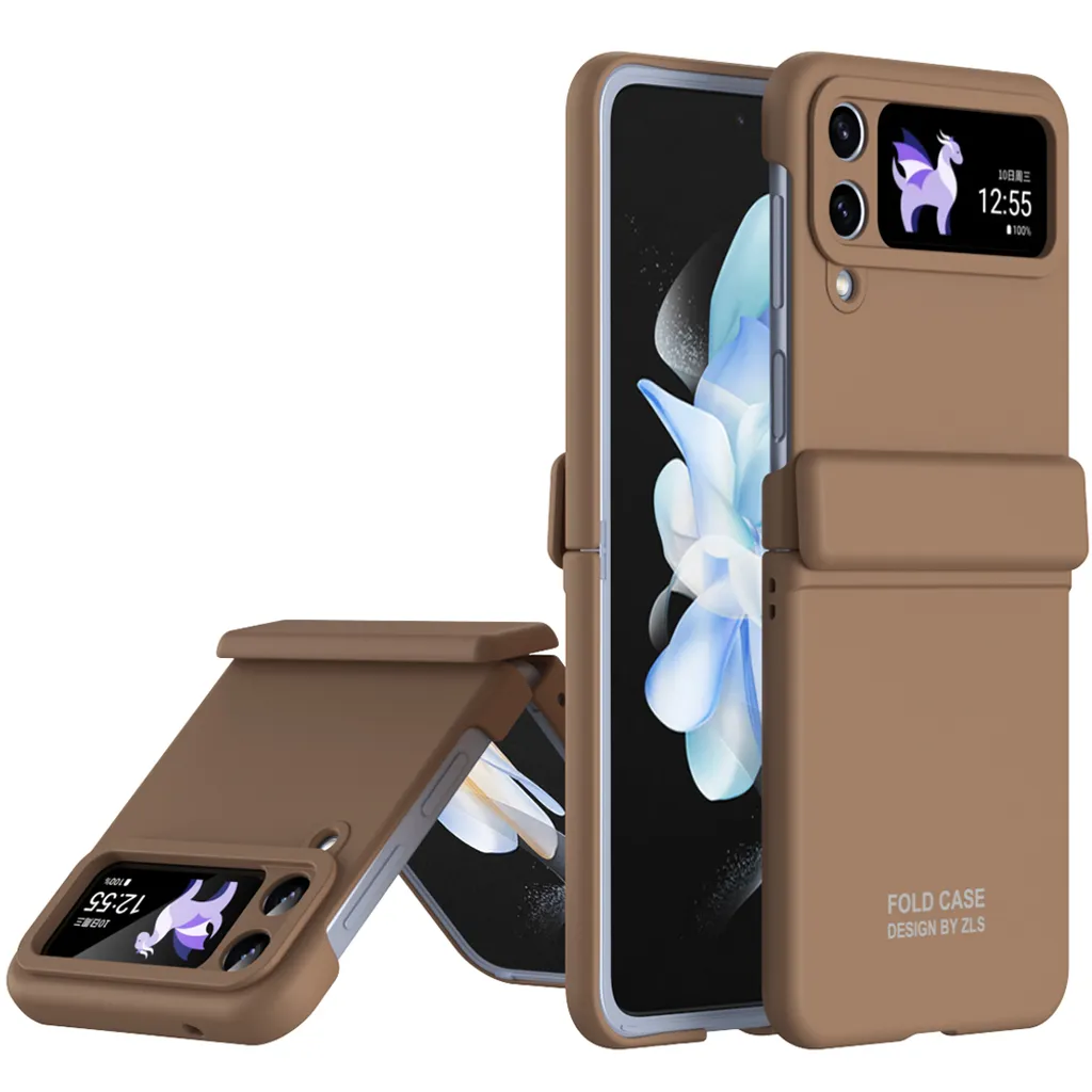 Custodia Business Samsung Z Flip 4 5G - PC Rigido Caffè Luxury