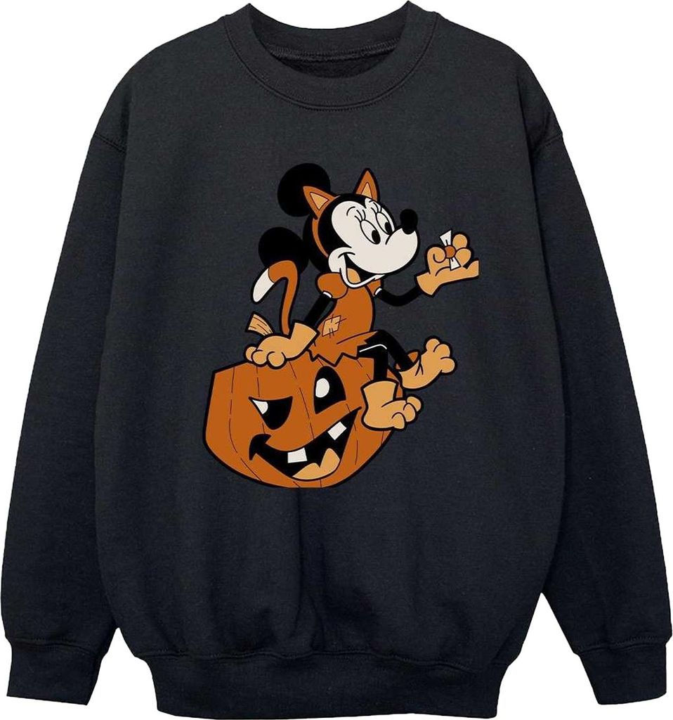 Disney - Sweatshirt für Mädchen, Halloween BI56420 (116) (Schwarz)