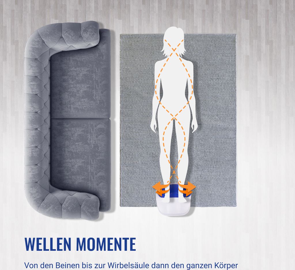 Swing-Massager Wirbelsäule Rücken Massagegerät Chi-Maschine Produktbild 9