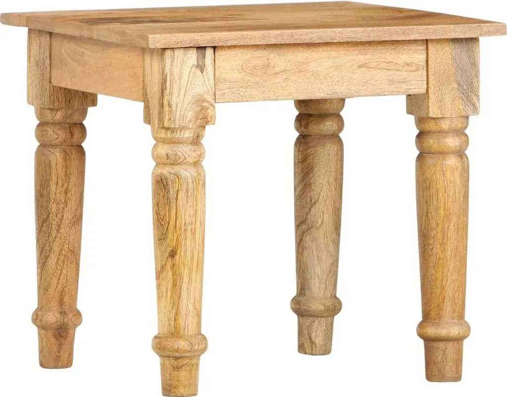 Tavolino da Caffè Cloris 43x43 cm Legno di Mango - Design Organico