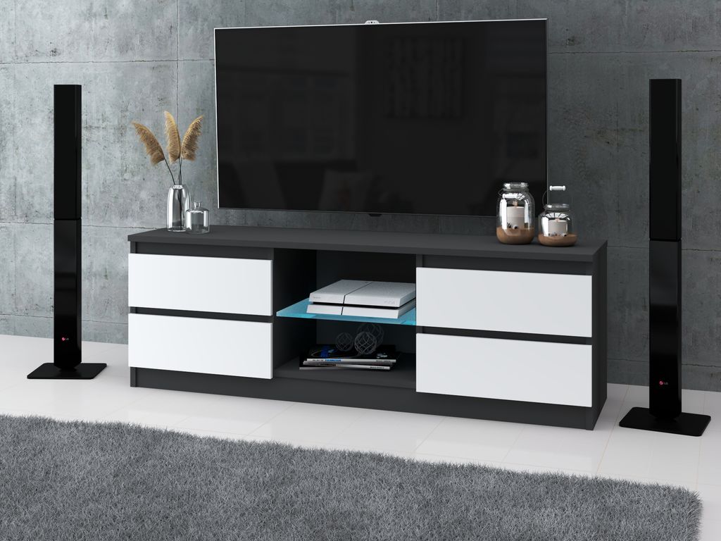 AZ team ® Szafka RTV 138 cm Stolik pod TV Komoda stojąca Zdjęcie produktu 