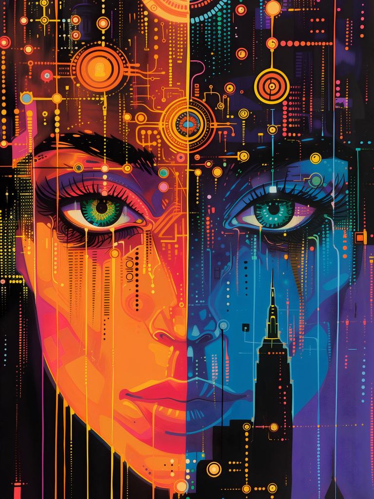 Plakat 15x20cm Digitale Psyche