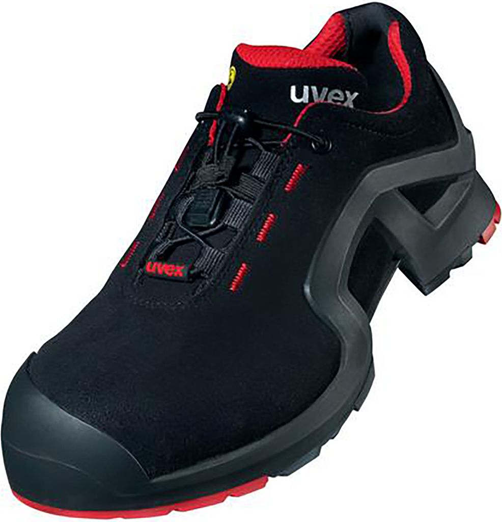 uvex 1 support Halbschuhe S3 schwarz, rot Weite 10 Gr. 47