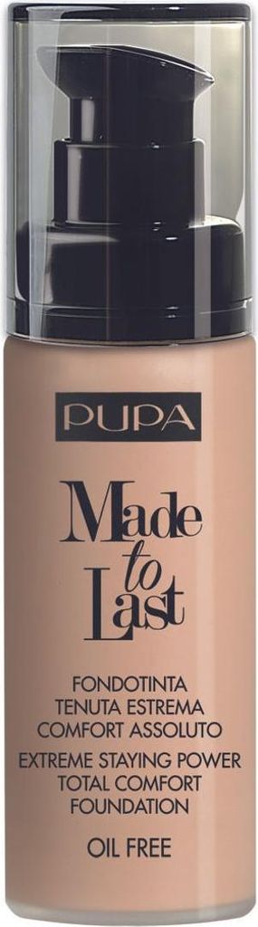 Pupa Milano Made To Last Total Comfort Foundation 020 SPF10, 30ml