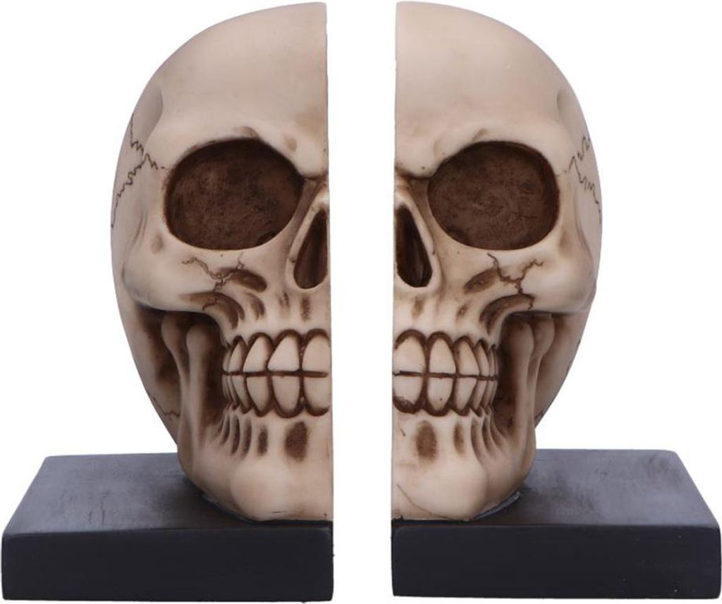 Final Chapter Totenkopf Buchstützen als Wohnaccessoire 13,5cm