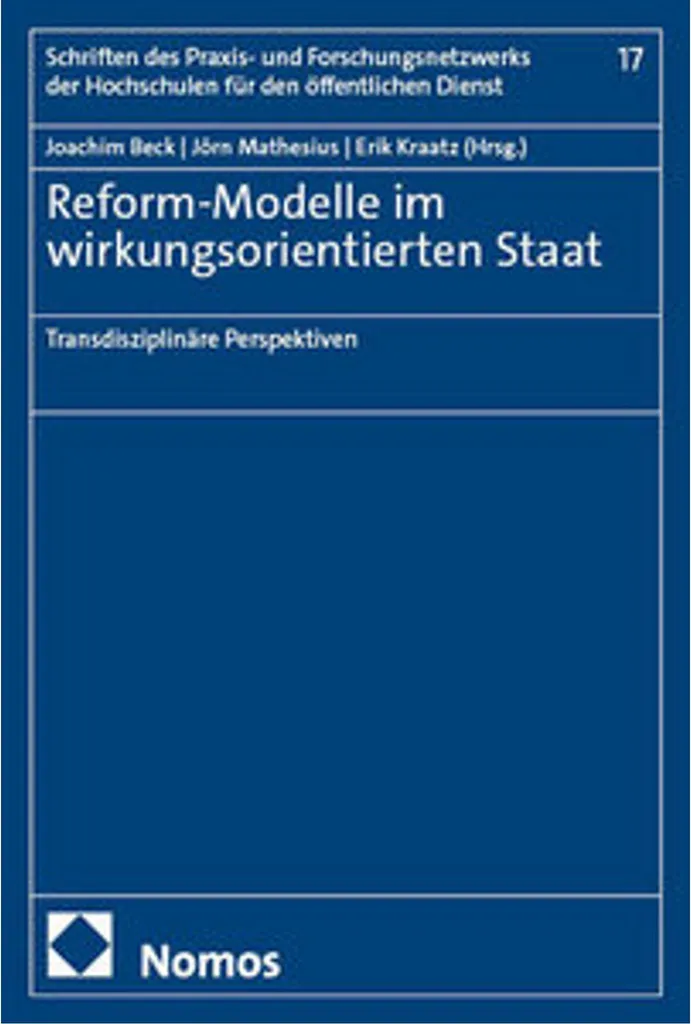 Livre Reform-Modelle im wirkungsorientierten Staat pour manager public