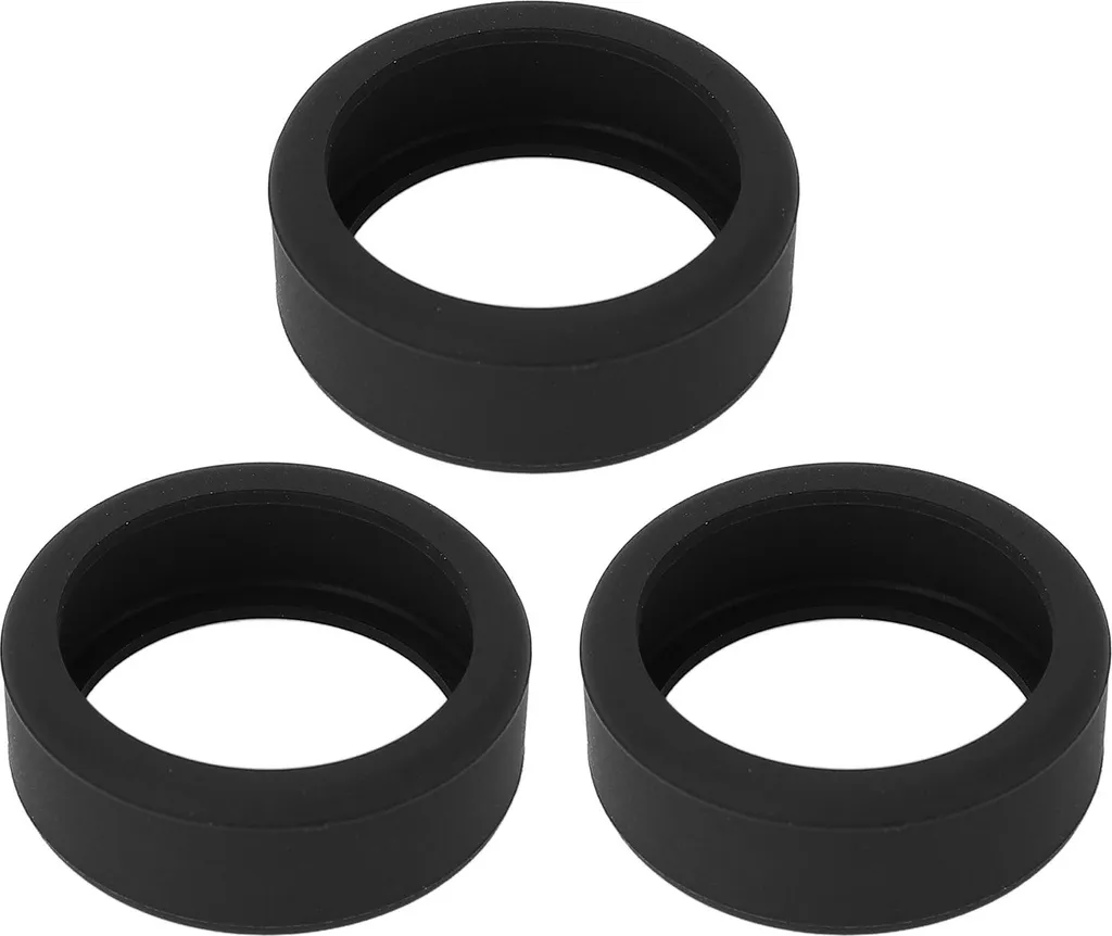 3 cover ad anello in silicone per Smart, antigraffio, skin-friendly, protezione elastica, cover protettiva, nero, M, taglia 11, 12, 13