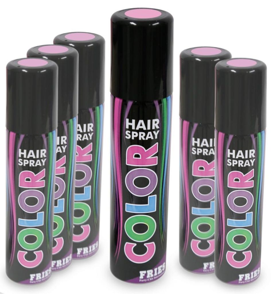 Fries Haarspray Pastell Rosa Karneval Fasching Kostüm Party Produktbild 