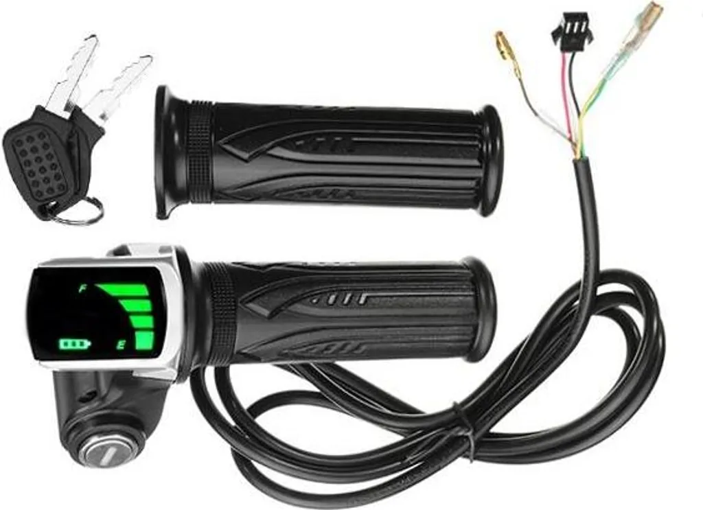 Comando Acceleratore Digitale LCD 24V con Power Switch per City E-Bike