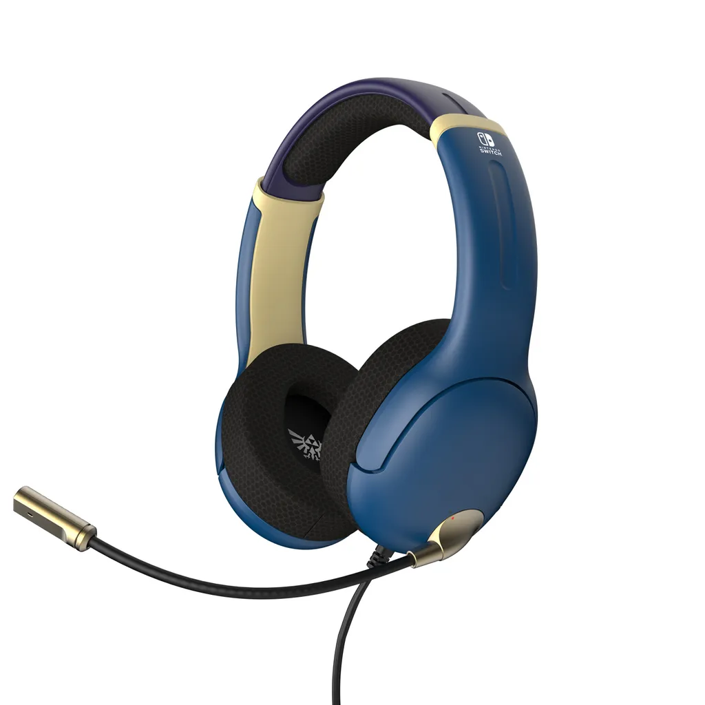 Micro-Casque Gaming Filaire Zelda Airlite PDP pour Switch et Switch OLED Bleu