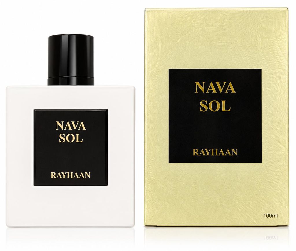 Rayhaan Nava Sol 100ml Eau de Parfum, nieuw Productafbeelding  AI-gegenereerde afbeelding