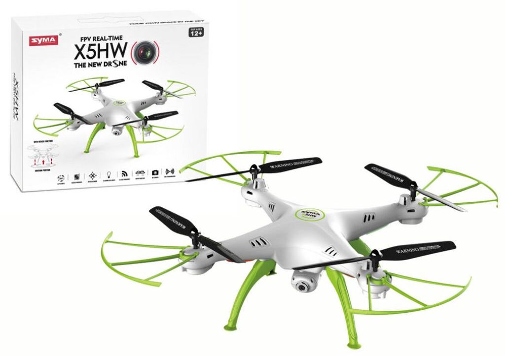 Zdalnie Sterowany Dron X5Hw Biało-Zielony Zdjęcie produktu 