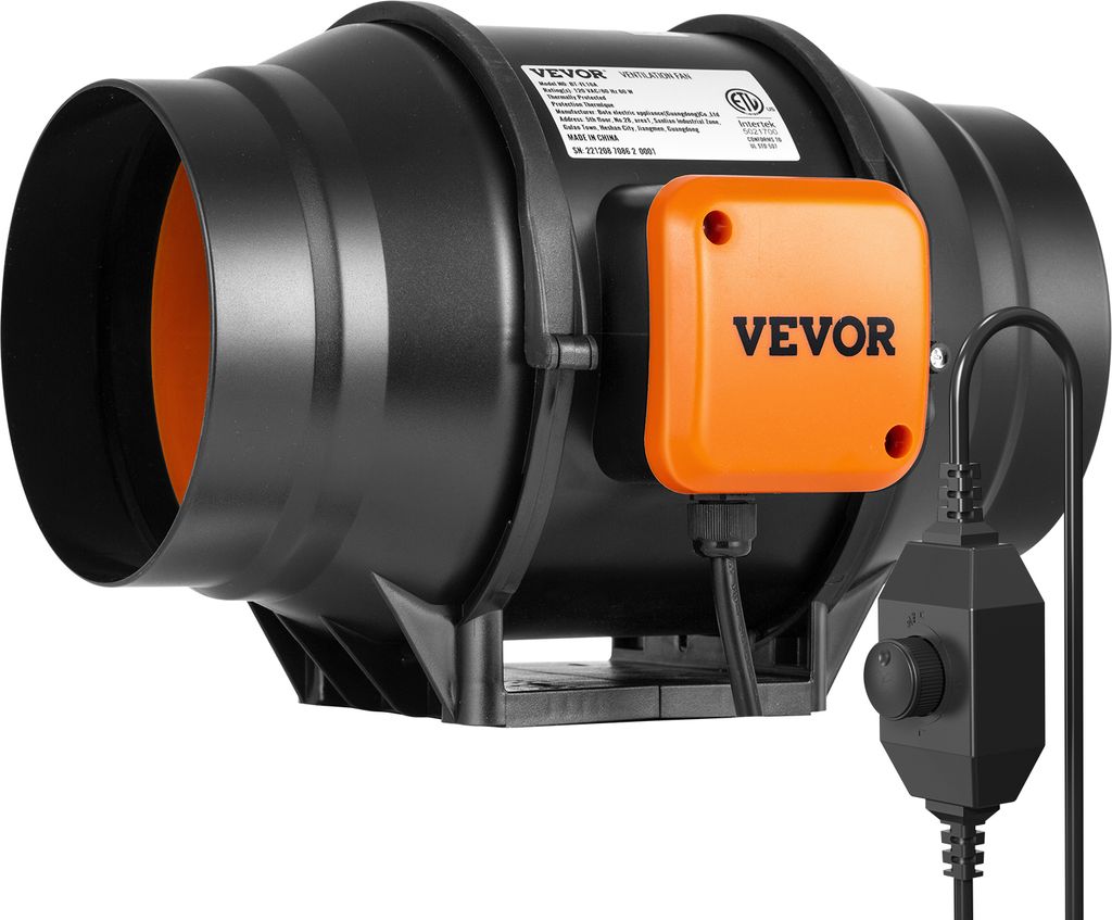 VEVOR Inline-Rohrventilator, 60 W, Rauchabzug, Produktbild 