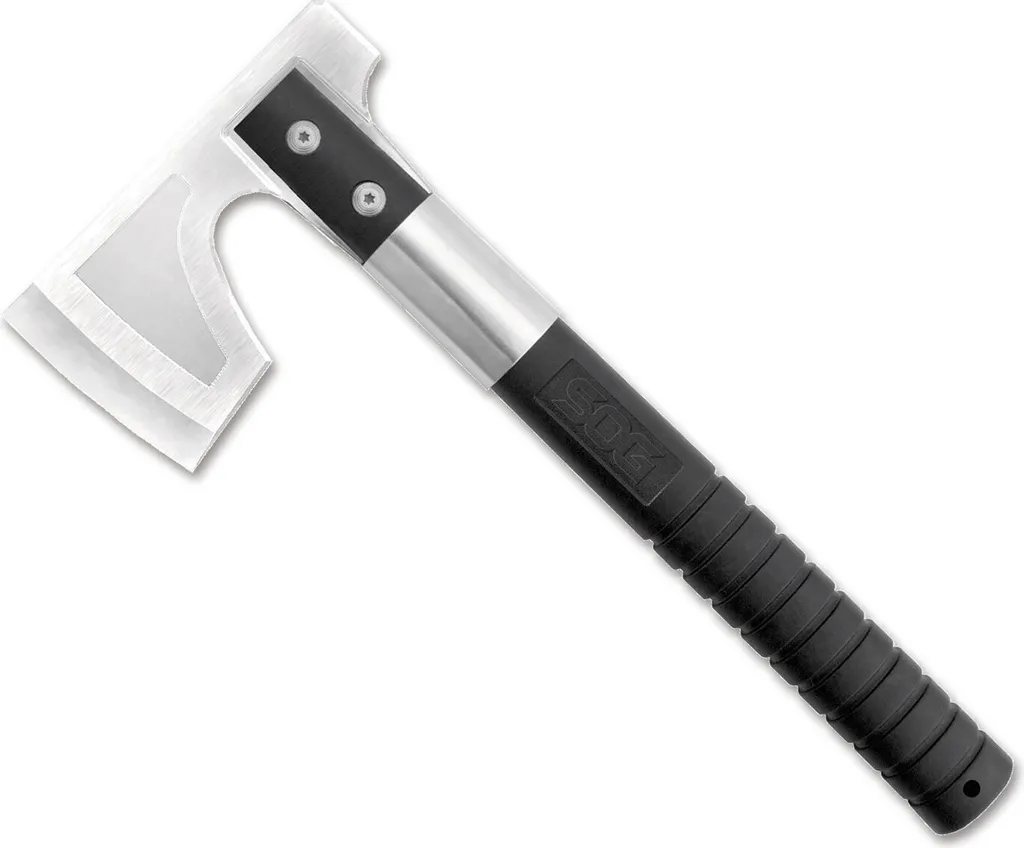 Hachette de Bivouac SOG Camp Axe - Outil de Coupe pour Randonnée Nature