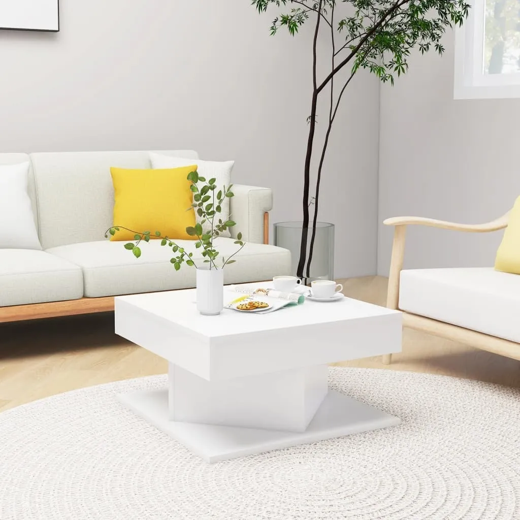 Maison Exclusive Tavolino Bianco Moderno 57x57cm | Arredo Soggiorno