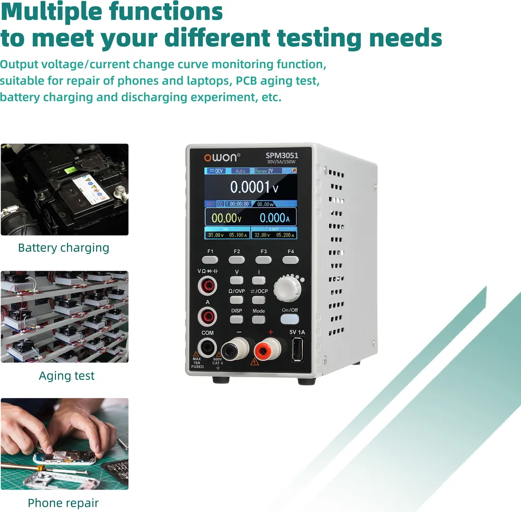 Alimentation programmable de laboratoire pour réparation électronique - 5