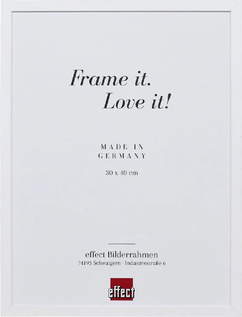 Cornice Legno Bianco 42x59,4 cm A2 Portafoto Vetro Chiaro 2330