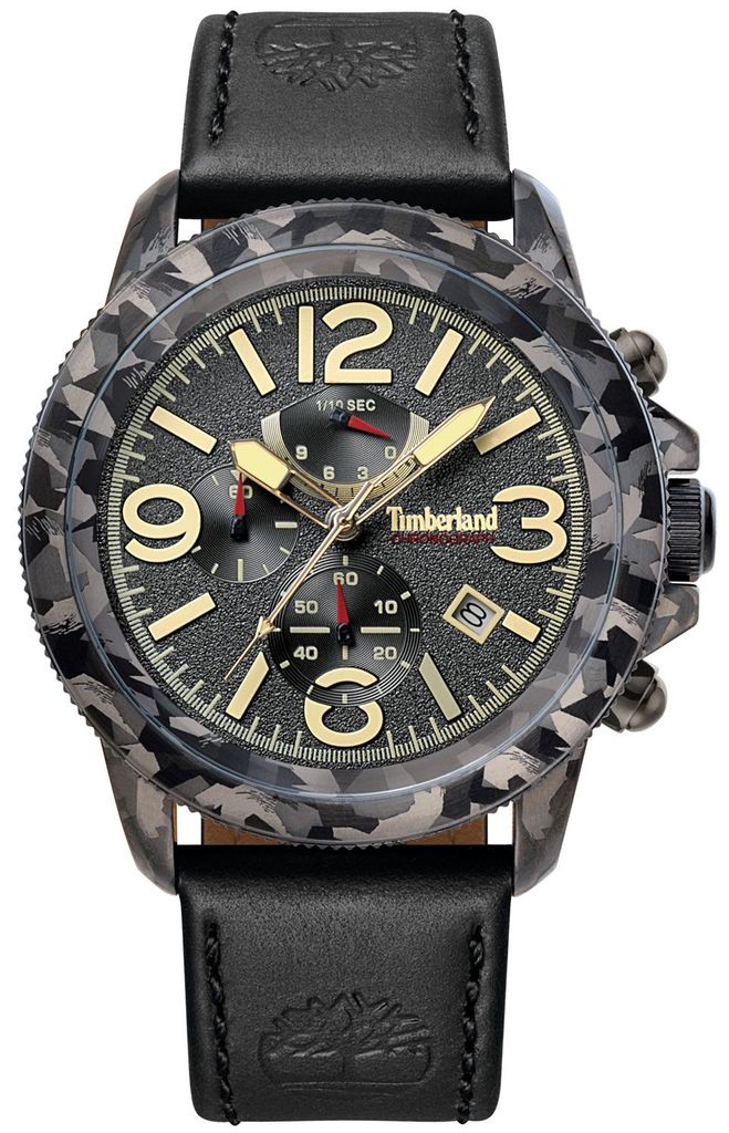 Timberland Herren Uhr Armbanduhr Herrenuhr, Analog, Größe:Einheitsgröße, Farbe:Schwarz-schwarz,grau