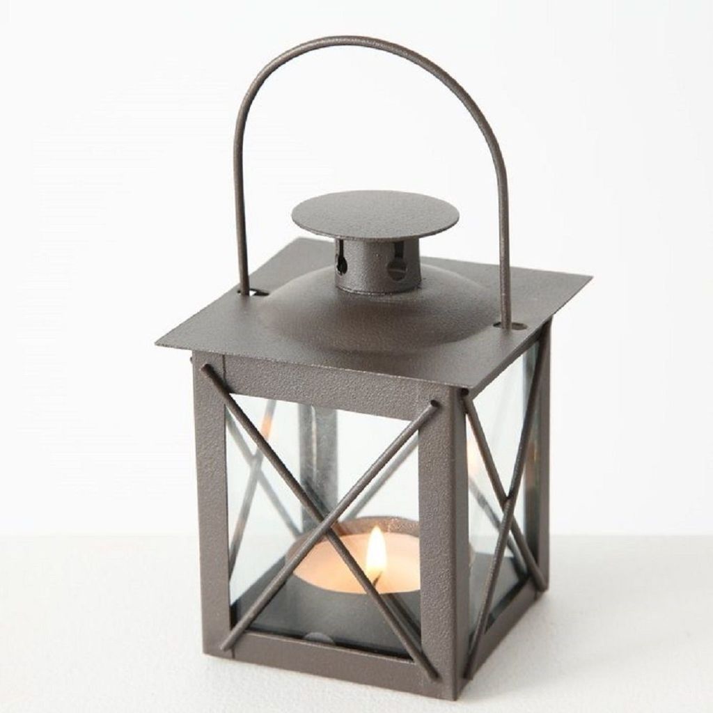 Laterne FAROL dunkelbraun Tischlaterne für Teelichter al Produktbild 5