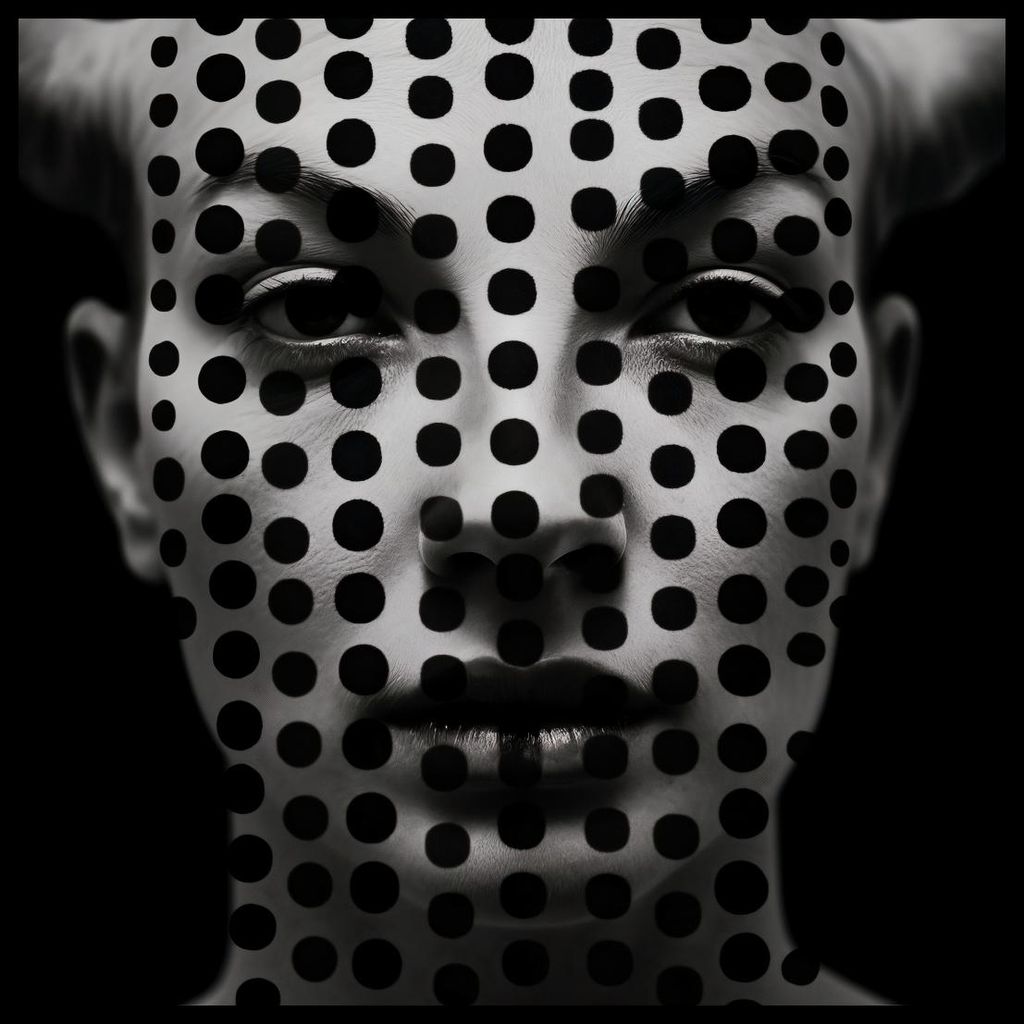 Poster 80x80cm Durchbohrender Blick