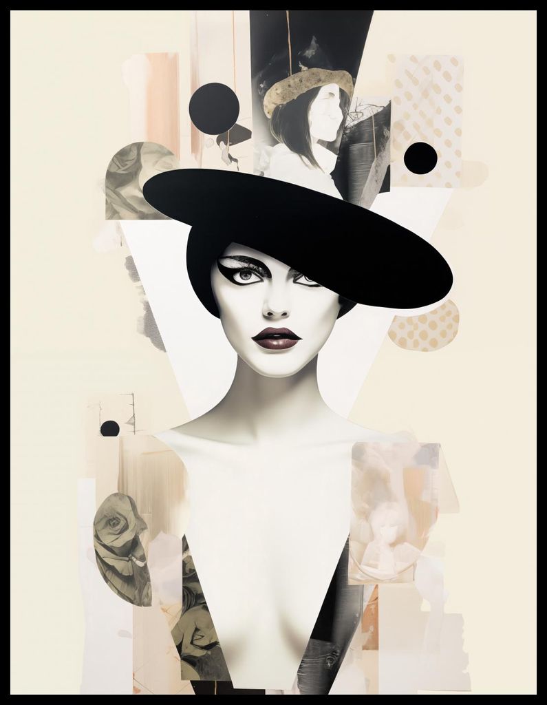 Plakat 50x65cm Porträt en Décalage